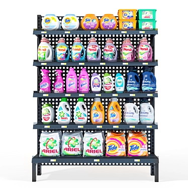 Detergent Display Stand Set 3D model image 1 