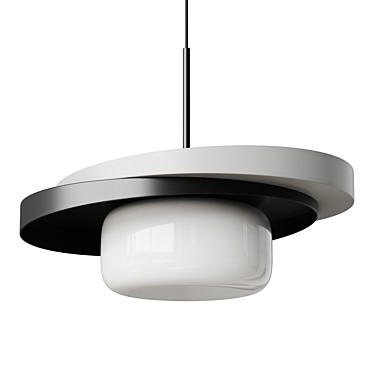 Asymmetric LED Pendant Lamp 3D model image 1 