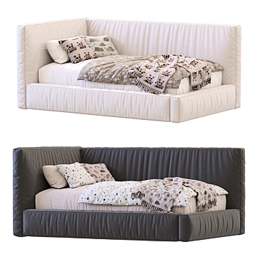 Contemporary Pula Bed 3D Model 3D model image 1 