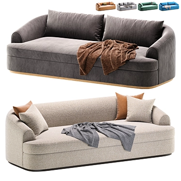 Elegance in Design: Sofa DINAN 3D model image 1 