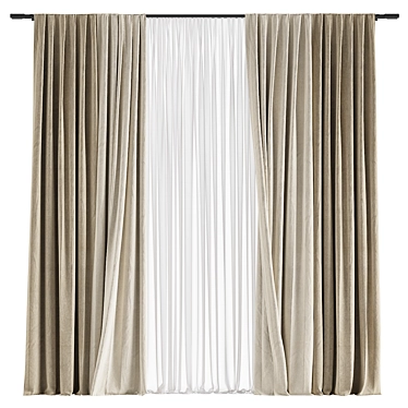 Refined Curtain #061 3D model image 1 