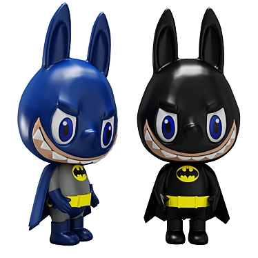 Labubu Batman POPMART Figure 3D model image 1 