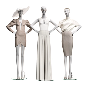 Classic women's clothing on mannequins 001