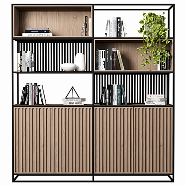 Modular High-Quality Shelf 3D model image 1 