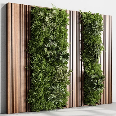 Corona Vertical Green Wall Display 3D model image 1 