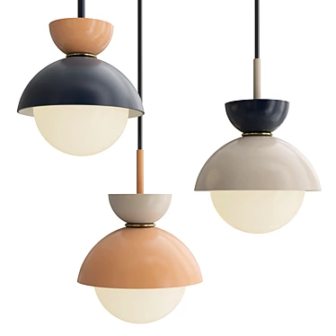 Sleek Colton Pendant Light 3D model image 1 