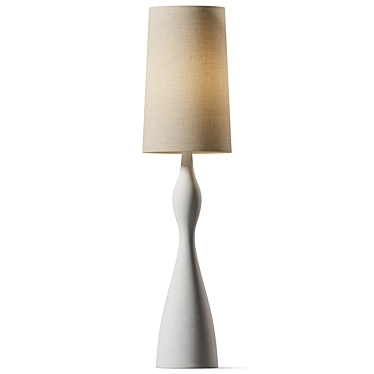 Elegant Aliyah Floor Lamp 3D model image 1 