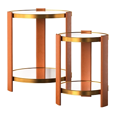 Ralph Lauren Dalton Side Tables 3D model image 1 