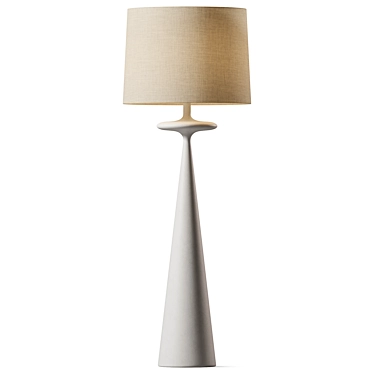 Gleaming Gold Giacomo Floor Lamp 3D model image 1 