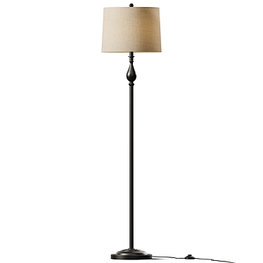 Elegant and Sleek Floor Lamp 3D model image 1 