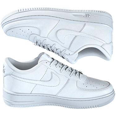 3D NikeAF1 White