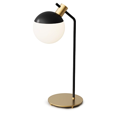 Elegant Black Table Lamp "Miranda 3D model image 1 