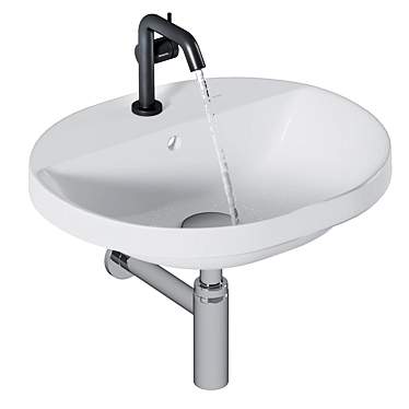 Hansgrohe Kuniva U Sink Set 3D model image 1 