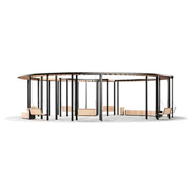 Pergolas & Swings Set, Multi-Use 3D model image 1 