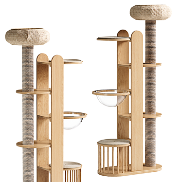 Heavenly Haven Cat Tower 3D model image 1 