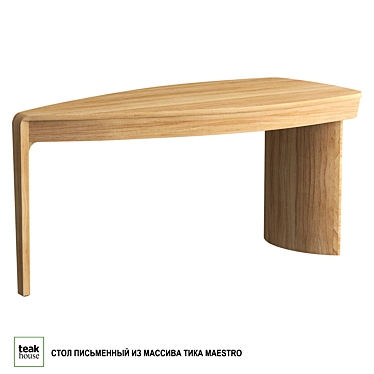 Teak Desk Maestro Solid Теак доска Маэстро 3D model image 1 