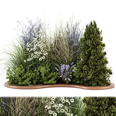  Backyard Landscape Outdoor Garden Set 3D model image 1 