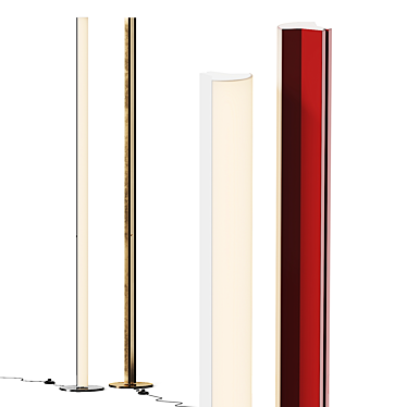 Sleek Ypsilon Floor Lamp 3D model image 1 