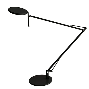 Adjustable LED Steel Table Lamp 3D model image 1 