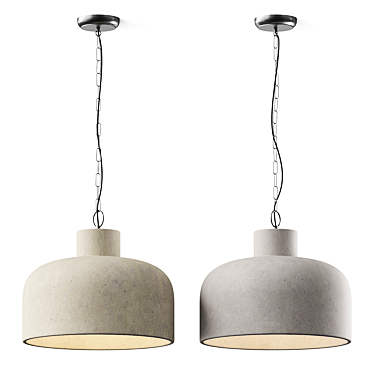 Modern Rotating Pendant Lamp 3D model image 1 