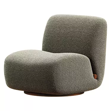 Contemporary Siedell Swivel Chair 3D model image 1 