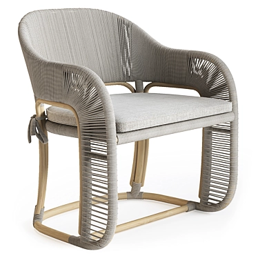 Vista Armchair: Modern Elegance Fixture 3D model image 1 