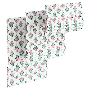 Roller Rabbit Rose Printed Roman Shade