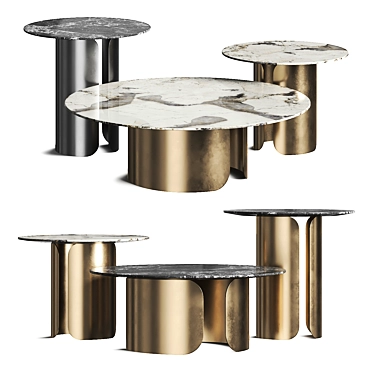 Nested Coffee Tables 3D Models 3D model image 1 