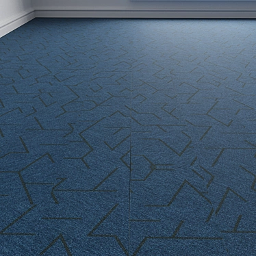 Modular Carpet Tile Floor Covering 3D model image 1 