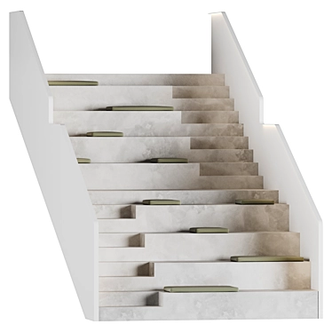 Amphitheater Staircase with Integrated Lighting 3D model image 1 