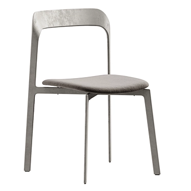 Elegant Arc Dining Chair 3D model image 1 