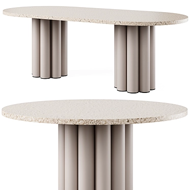 Cazarina Riner and Ambon Dining Tables 3D model image 1 