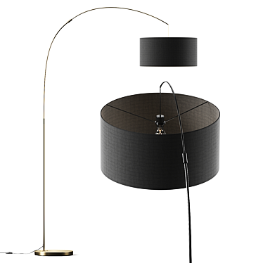 Gold Black Contemporary Floor Lamp