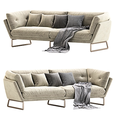 Modern Luxury New York Sofa 3D model image 1 