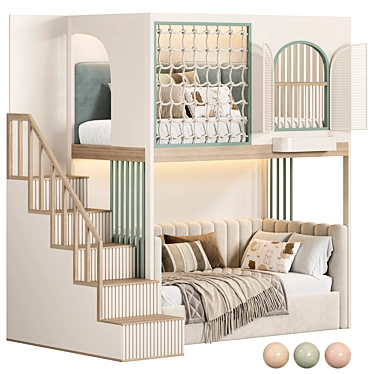 Designer two-level bed Kids room