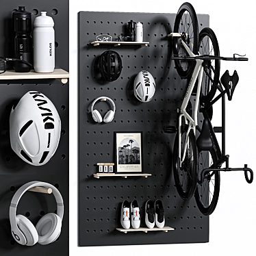 Configurable Pegboard Bike Kit 3D model image 1 