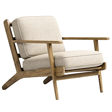 Avant Natural Brooks Lounge Chair 3D model image 1 