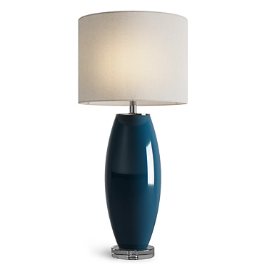 Elegant Louvre Home Malta Table Lamp 3D model image 1 