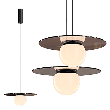 Sleek Pendant Light Model 3D model image 1 