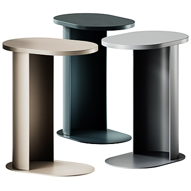 Sleek Nuno Side Table: Modern Minimalism 3D model image 1 