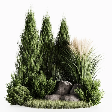 High-Quality Bush Set for Rendering 3D model image 1 