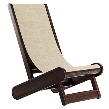 Sleek OBJ Lounge Chair Model 3D model image 1 