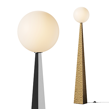 Modern Metal Floor Lamp Kit 3D model image 1 