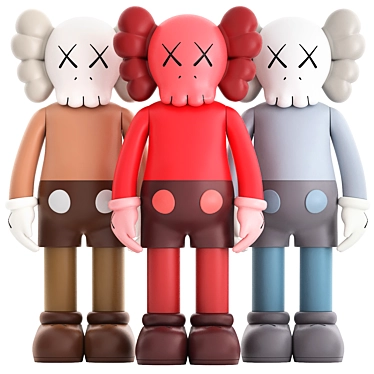 KAWS Companion Figure Set 3D model image 1 