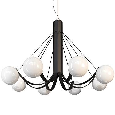 Elegant LUDEN Chandelier: 3D Model 3D model image 1 