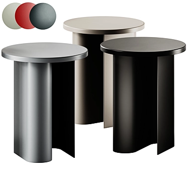 Sleek Sato Side Table 3D model image 1 