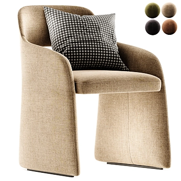 ECHO Chair: Sleek Comfort Design 3D model image 1 