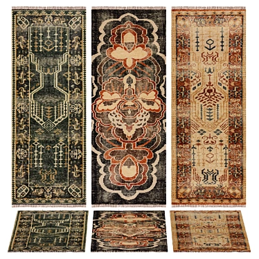 CB2 RUNNER RUG SET 3