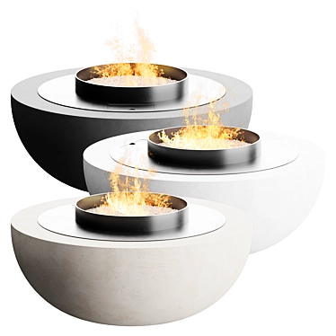 Stella Burner 600 Fireplace 3D model image 1 