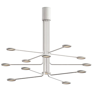 Graceful LED Ceiling Light 3D model image 1 